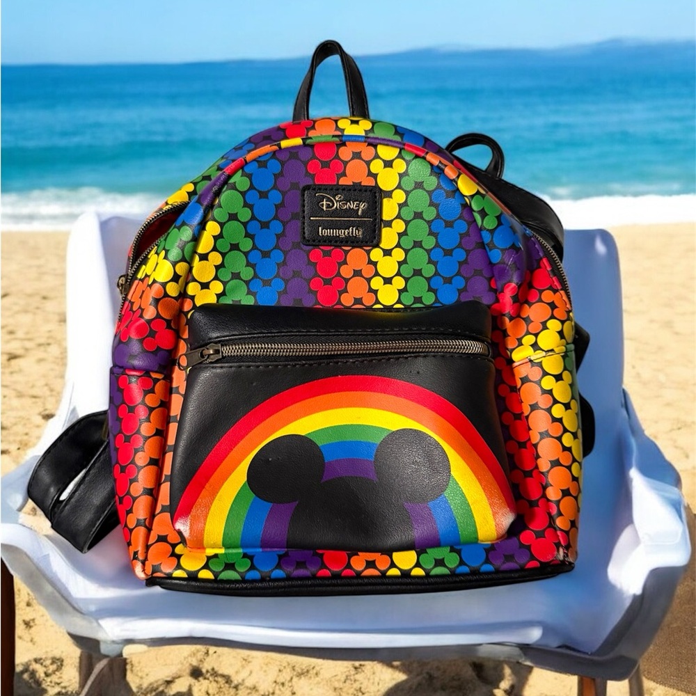 Disney Loungefly Rainbow Mickey Backpack